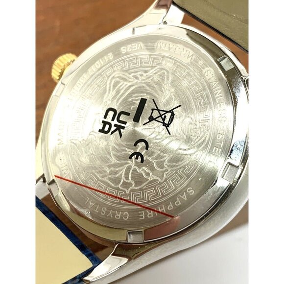 Versace Wome'ns Watch VE2S00122 Hellenyium Swiss Quartz Blue Dial Leathe… - Picture 7 of 15